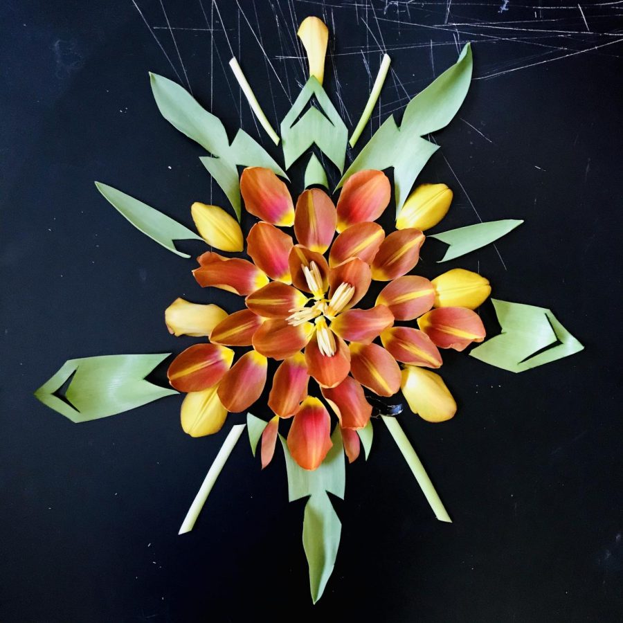 Sculpture of a flower created by Madelynn Prieboy