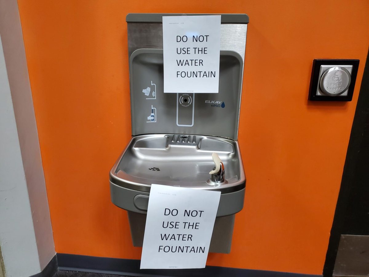 A water fountain at GSU.