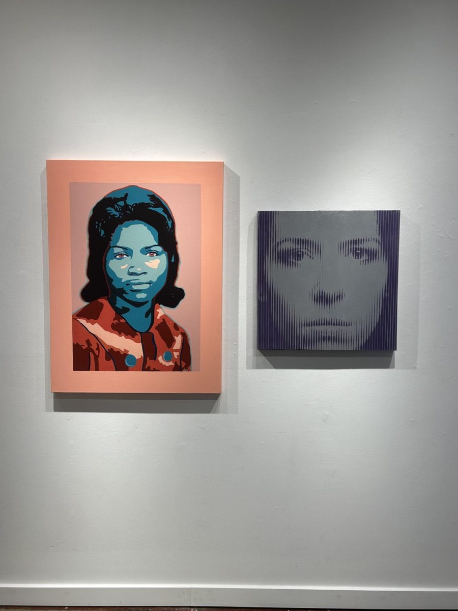 (Left) "Queen of the Hearth" by Monica J. Brown. (Right) "Stacey" by Jeff Equality Brooks. 