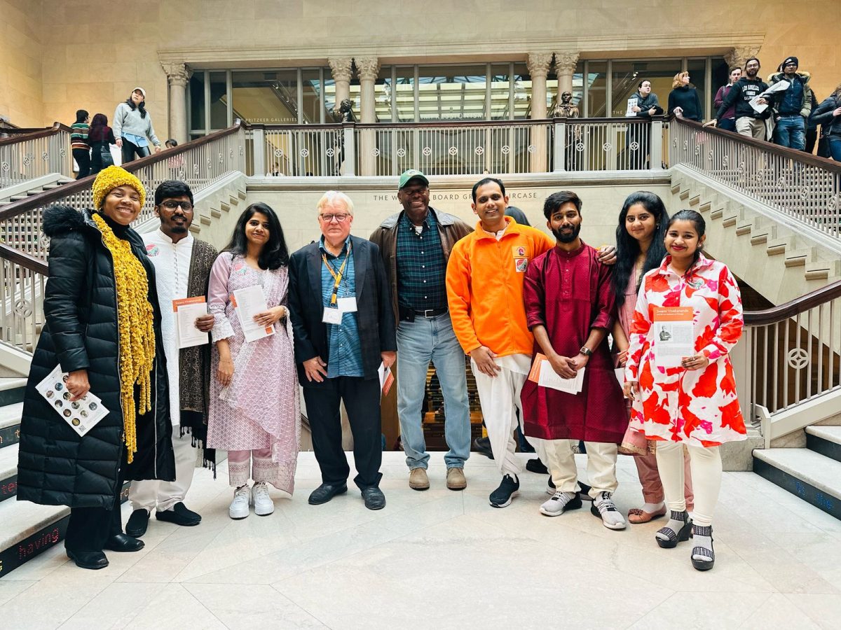 GSU students and faculty at the Art Institute.