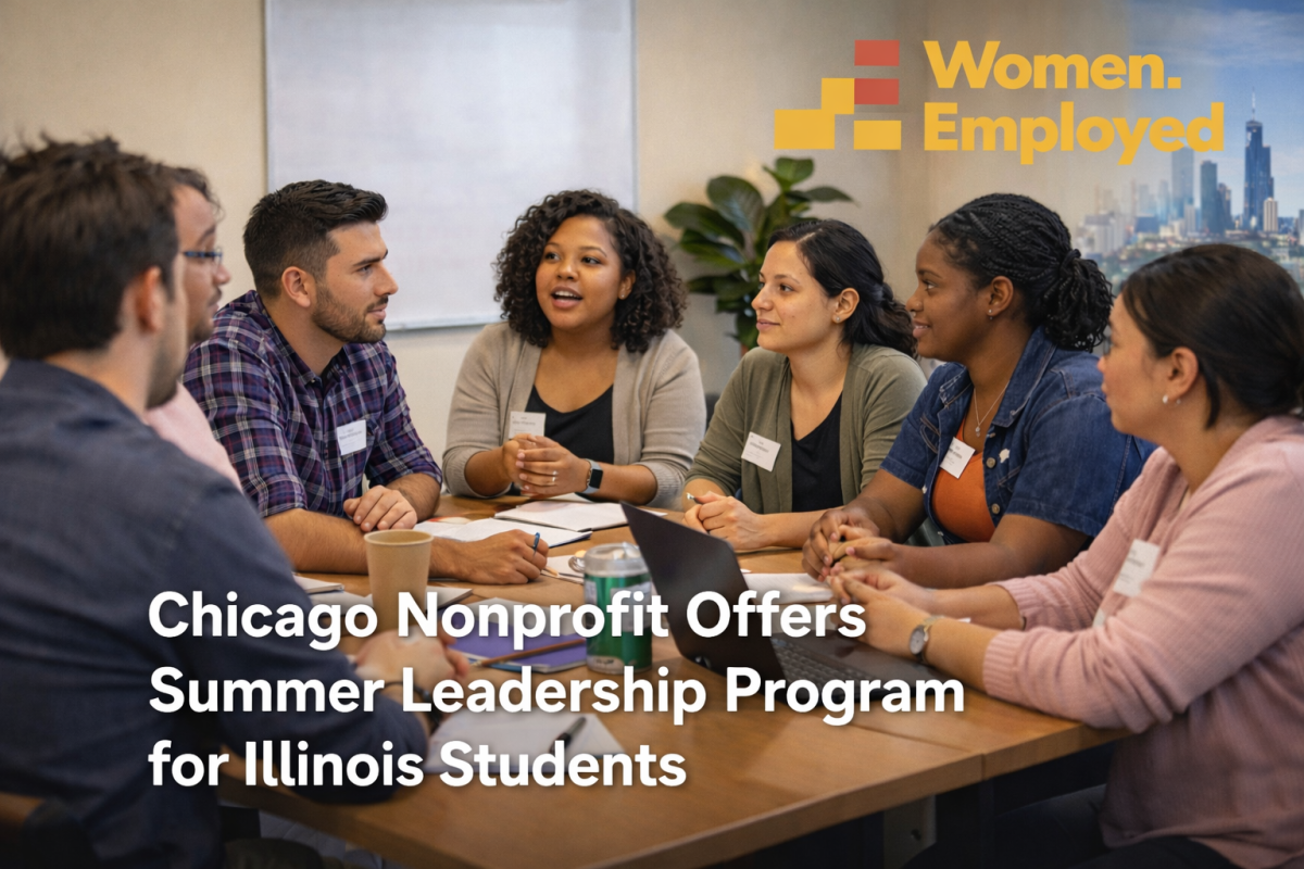 tudents participate in a leadership and advocacy discussion during a nonprofit workshop. The Women Employed Summer Leadership Program offers Illinois students hands-on experience in nonprofit leadership, policy advocacy and community engagement.