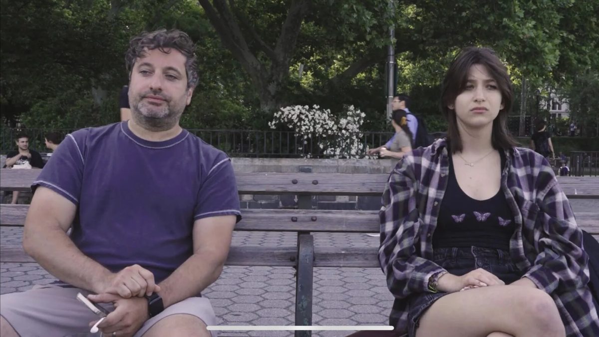 Simon Ostrower (left) and Rio Zeko  portray Mr. Collins and Drew in a moment of dialogue that reflects guidance, pressure, and personal growth.